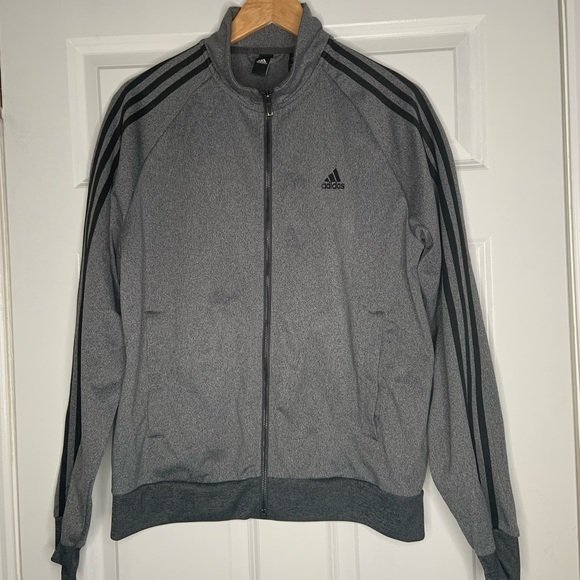 adidas jacket with black stripes